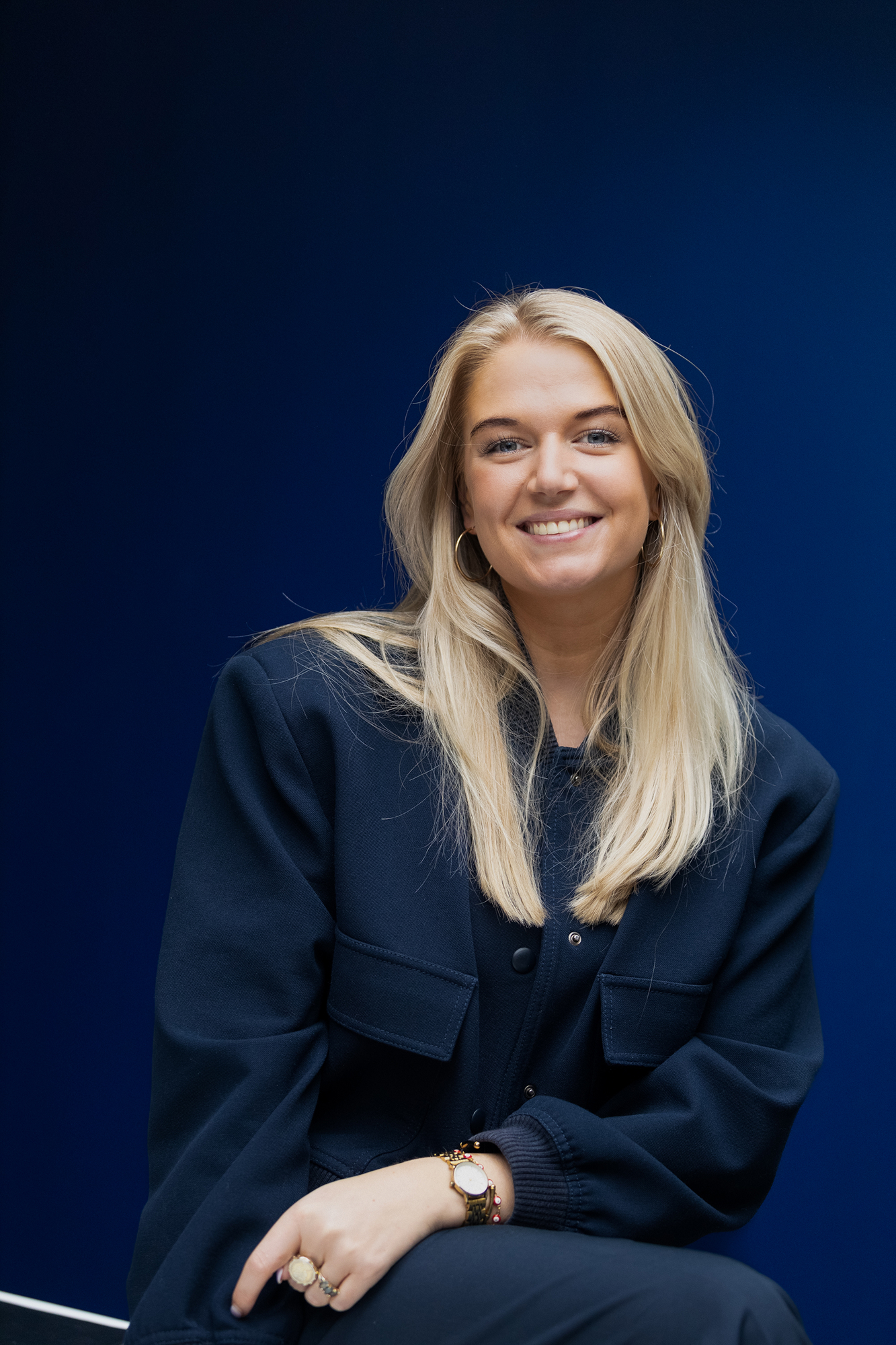 Marketeer tijdens een kennismakingsgesprek